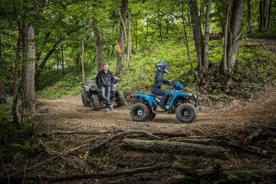 Polaris 110 Quad Kind Probefahrt