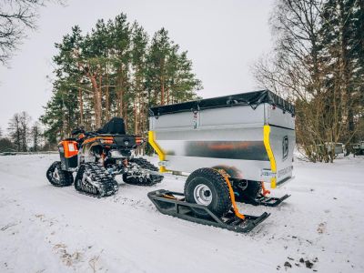 Anhänger-Ski 1 Achsanhänger einstellbare Breite Straße & Offroad Reifen